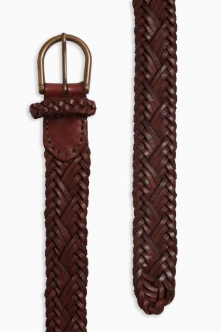 Chestnut Premium Weave Belt